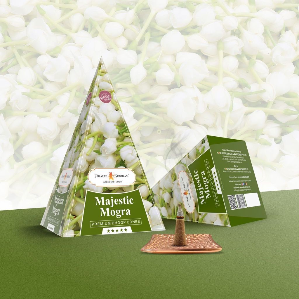 JPSR Majestic Mogra Premium Incense Cones - Pooja Needs | Buy online on ZillyBuy