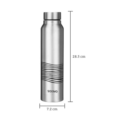  Pack of 3 Stainless Steel Water Bottles with Wave Design
