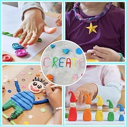 12 Different Colors Ultra-Light Creative Art & Crafts Air Dry Super Clay - Toys and Games | Buy online on ZillyBuy