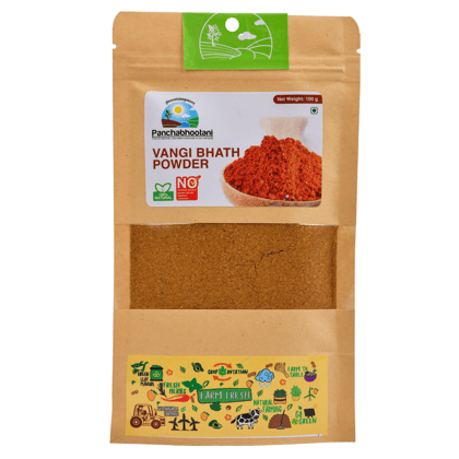 Panchabhootani Vangi Bath Powder 100g - No Artificial Flavors, Preservatives, Additives, or Chemicals