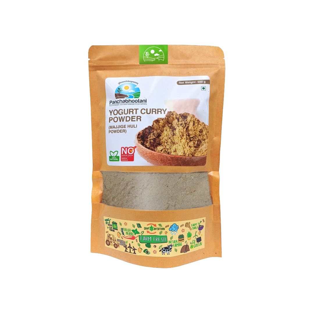 Panchabhootani Yogurt Curry Powder 500g | Majjige Huli Powder, South Indian Flavours , Quick and Satisfying Meal, Ready To Use, Ready Mix, Easy Receipe, Natural Ingredients used , No Artificial Colour, Goodness Of Spices
