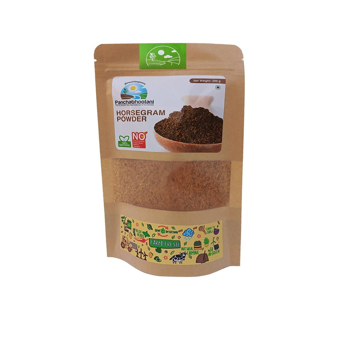 Panchabhootani Horsegram Chutney Powder: Instant Use, Dip or Sprinkle, No Added Colour & Preservatives, Naturally grown Horsegram, Traditional Recipe, Rich in Nutrients, Diabetic & Heart Friendly