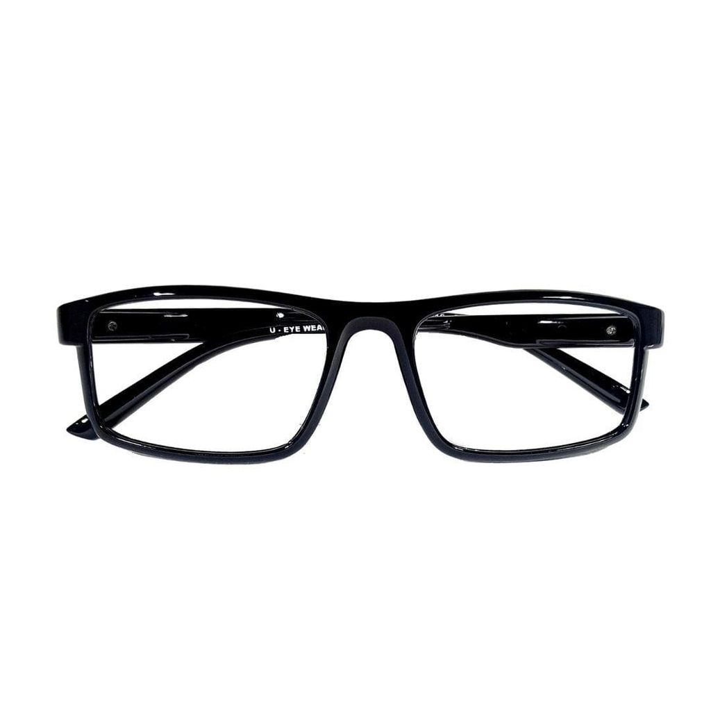Premium Men Jubleelens Rectangular Full Rim Black Frame For Unisex- U-3816 | Medium - Small 2025