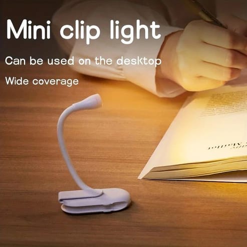 Kootion 48 LED Flexible Clip-On Desk Lamp – 5W, Dimmable, USB Powered, 3 Color Temperatures