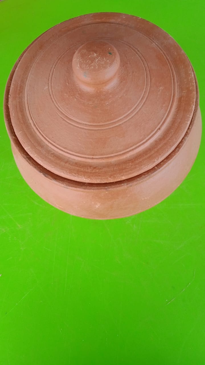 Handmade Clay Pot with Lid