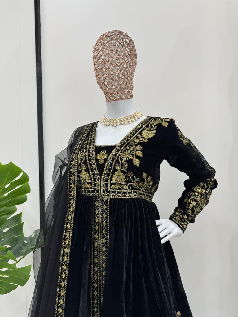 Black Palazzo Suit Set Salwar Kameez Readymade Pakistani Stitched New Indian Ready To Wear Wedding Suit