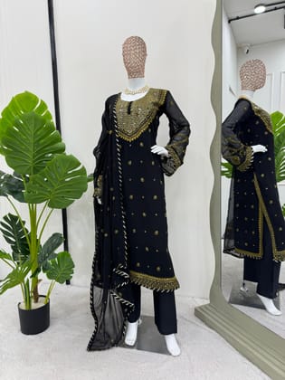 Black Salwar Kameez Readymade Pakistani Stitched New Indian Ready To Wear Wedding Suit Black Salwar Kameez Readymade Pakistani Stitched New Indian Ready To Wear Wedding Suit