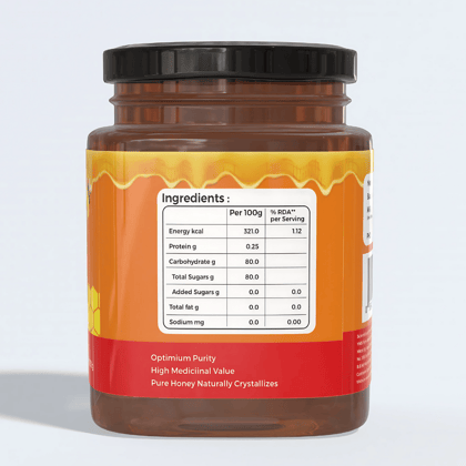 Nexra Karanj Honey 250g | Pure & Natural Sweetener | Rich in Flavor & Nutrients | Supports Skin Health & Immunity