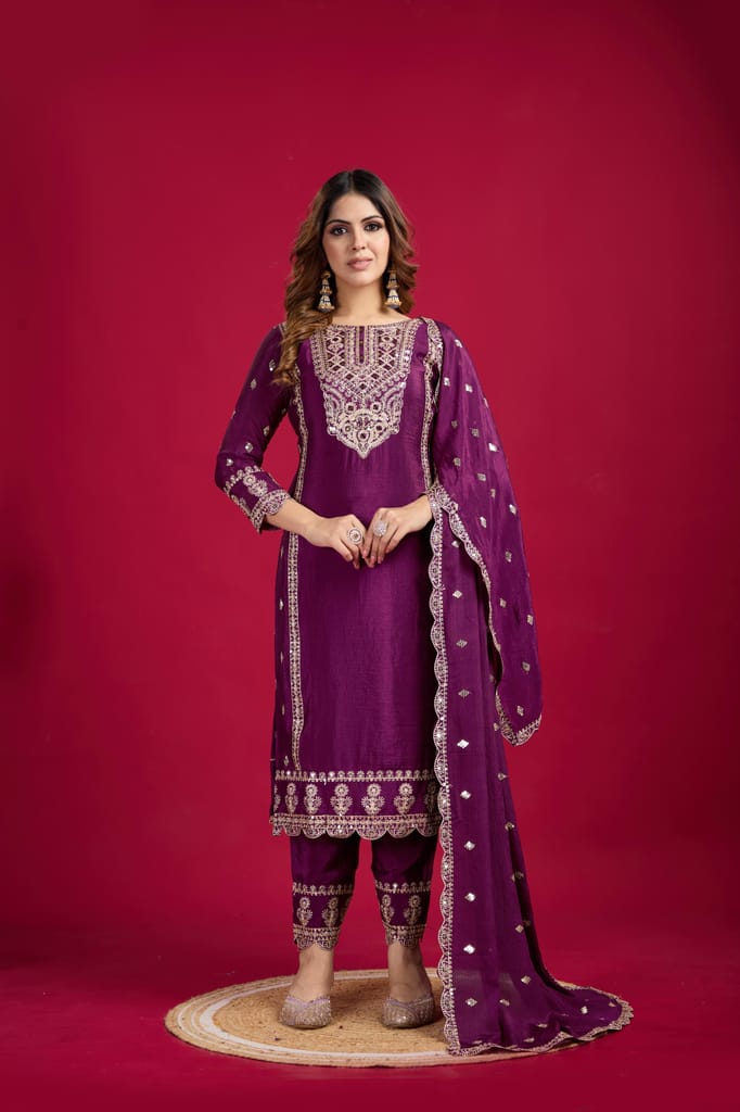 Pink Blue Purple Salwar Kameez Readymade Pakistani Stitched New Indian Ready To Wear Wedding Suit