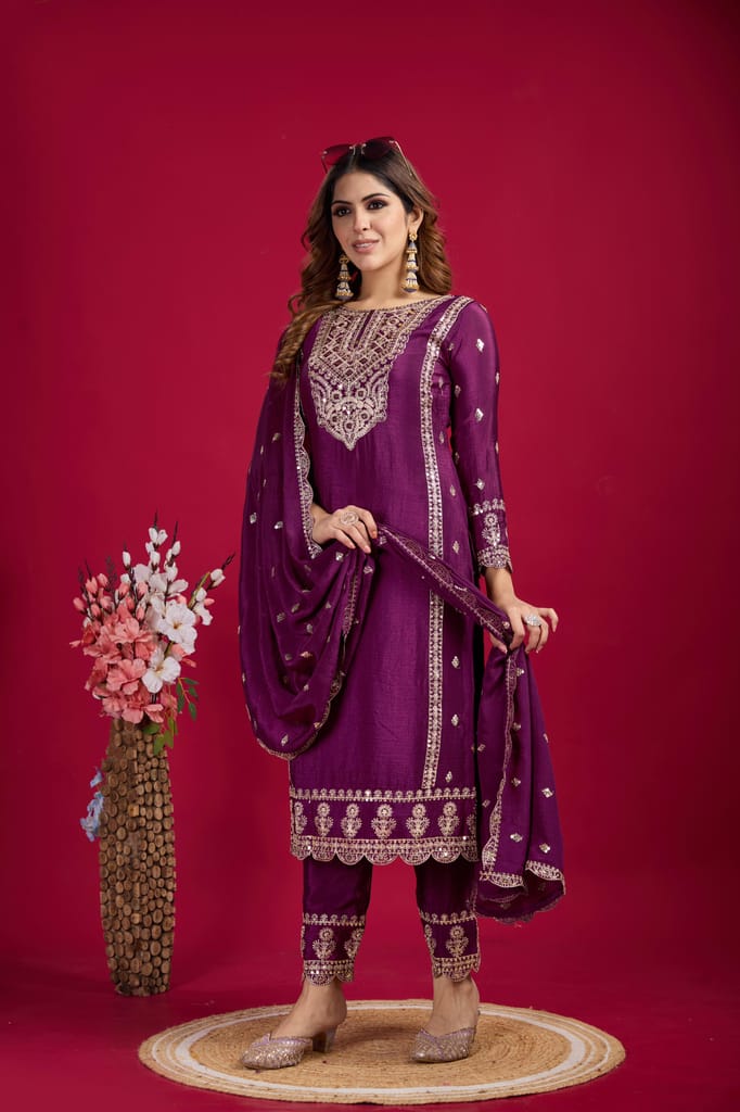 Pink Blue Purple Salwar Kameez Readymade Pakistani Stitched New Indian Ready To Wear Wedding Suit