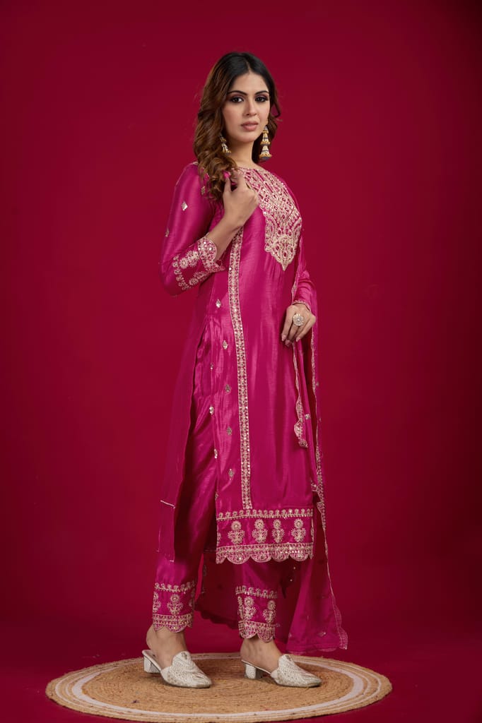 Pink Blue Purple Salwar Kameez Readymade Pakistani Stitched New Indian Ready To Wear Wedding Suit