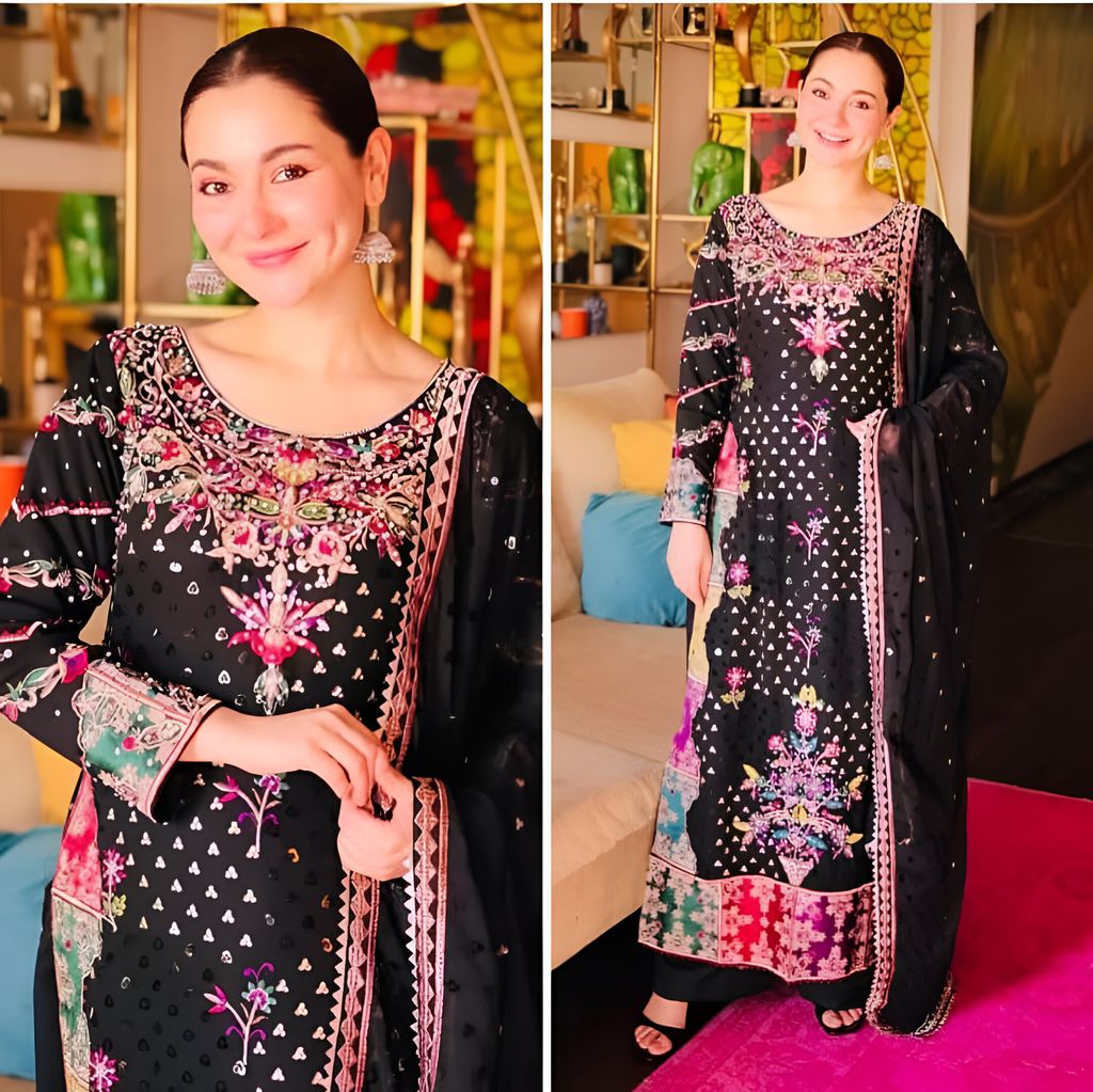 Black Salwar Kameez Readymade Pakistani Stitched New Indian Ready To Wear Wedding Suit