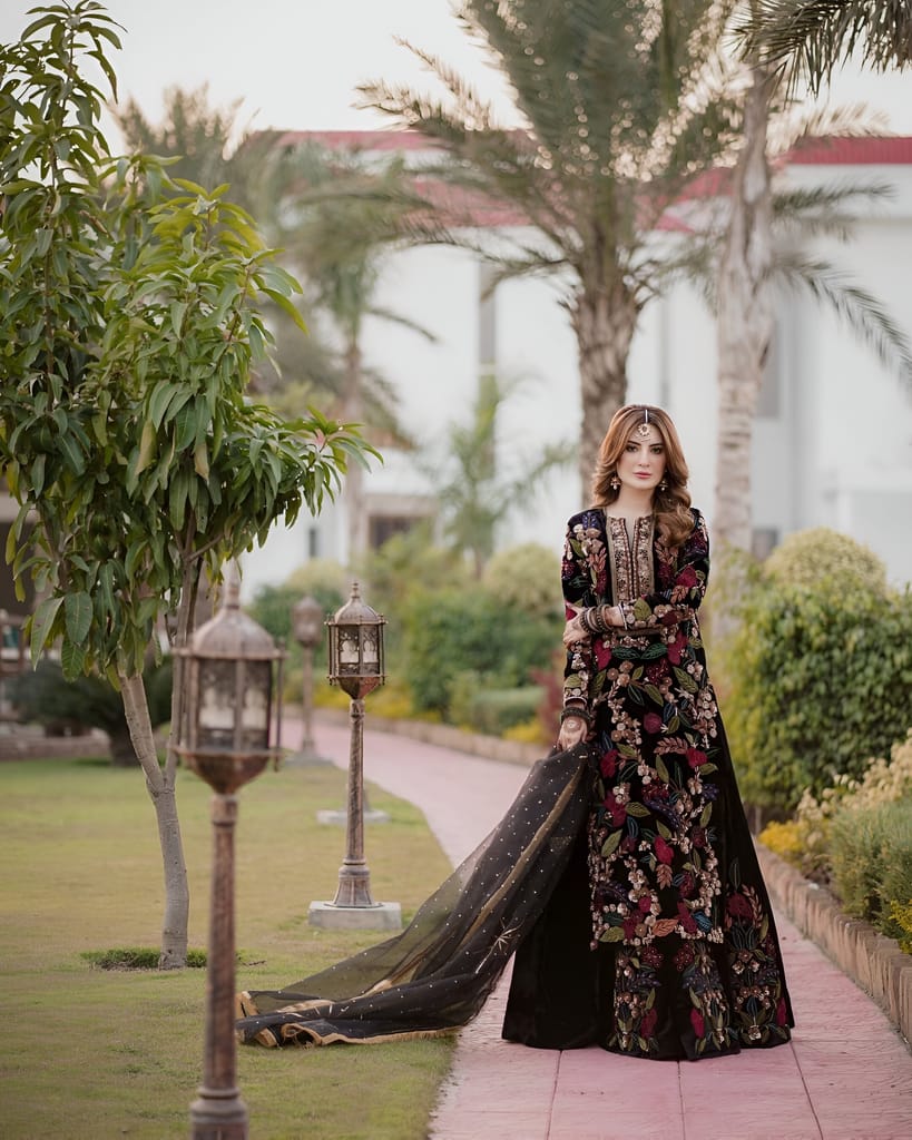 Black Top Lehenga Readymade Stitched For Wedding Women Party Skirt Ready To Wear New