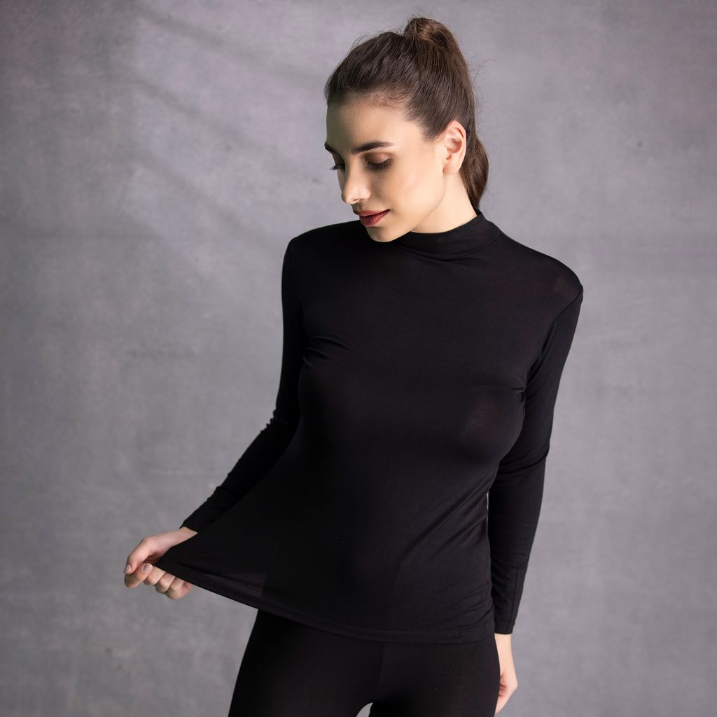Lovebird High Neck T-Shirt Ultra Warm Thermal for Snow