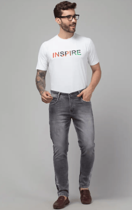 MEN’S 290003 Authentic Grey Narrow Fit Jeans