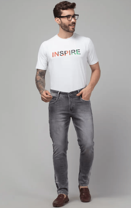 MEN’S 290003 Authentic Grey Narrow Fit Jeans