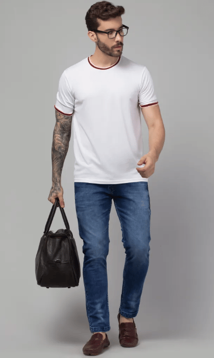 MEN’S 170002 Elegance Blue Tapered Fit Jeans