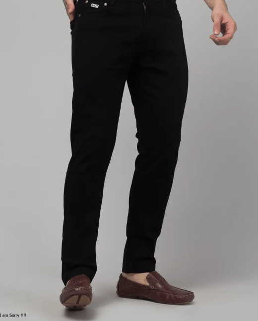 MEN’S 300001 Classic Black Slim Fit Jeans