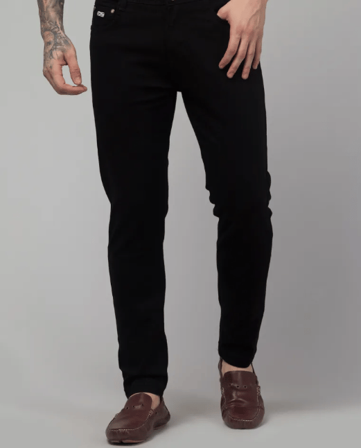 MEN’S 300001 Classic Black Slim Fit Jeans