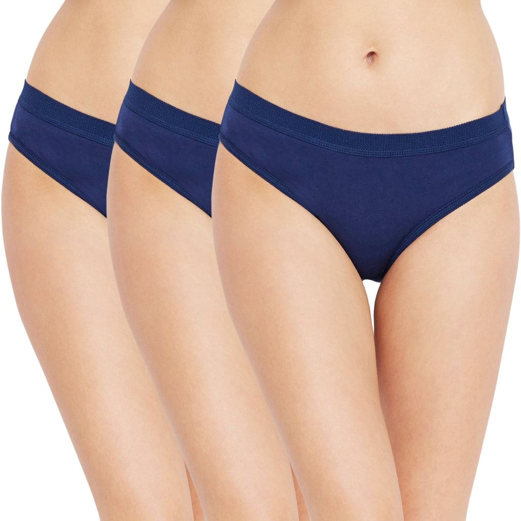 Bodycare women's combed cotton assorted Sanitary Panty Panty Pack of 3 ( E52D ) - Briefs | Buy online on ZillyBuy