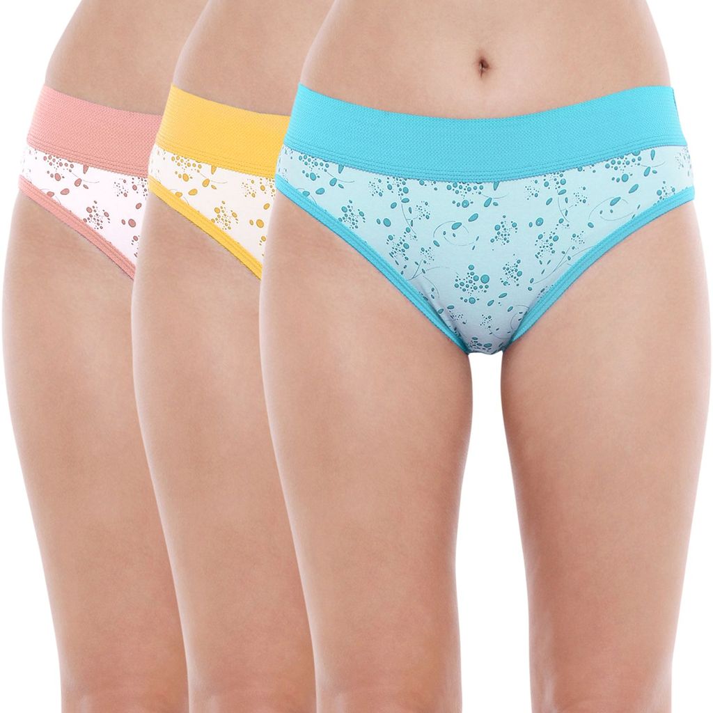 Bodycare women's combed cotton assorted Hipster Panty Pack of 3 ( E2921 ) - Briefs | Buy online on ZillyBuy