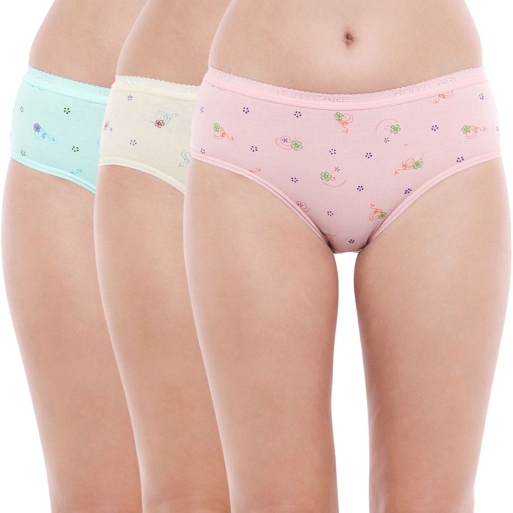Bodycare women's combed cotton assorted Hipster Panty Pack of 3 ( E3000 ) - Briefs | Buy online on ZillyBuy