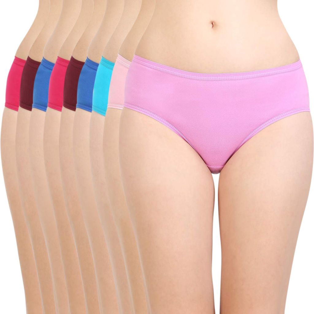 Bodycare women's combed cotton assorted Hipster Panty Pack of 9 ( E26DDC ) - Briefs | Buy online on ZillyBuy