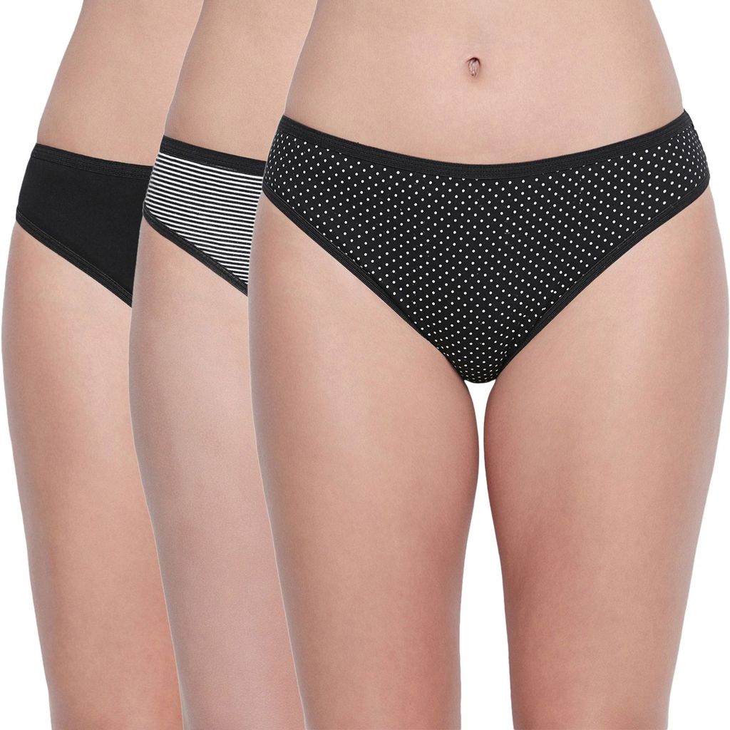 Bodycare women's combed cotton assorted Bikini Panty Pack of 3 ( 3901 ) - Briefs | Buy online on ZillyBuy