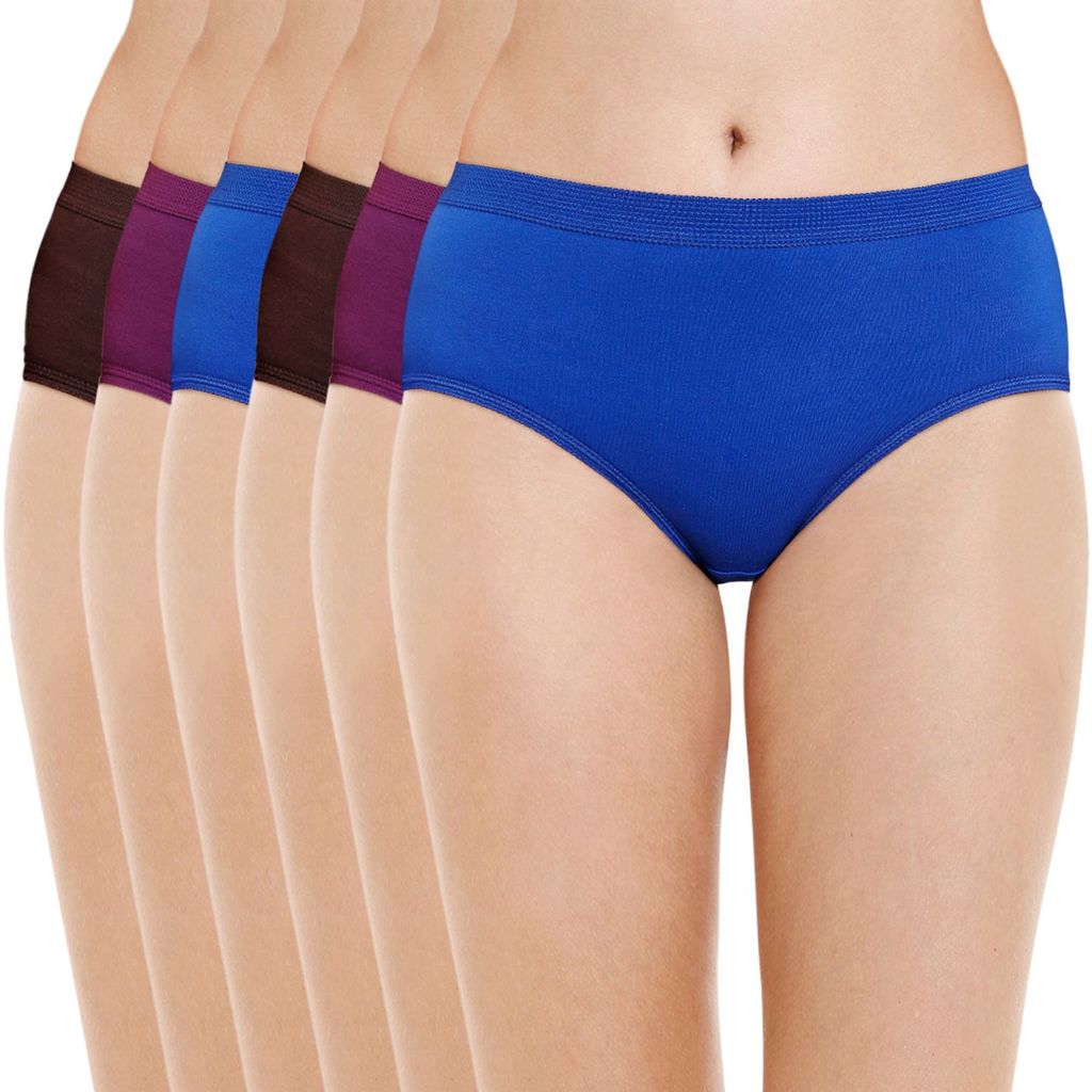 Bodycare women's combed cotton assorted Briefs Panty Pack of 6 ( 2930D ) - Briefs | Buy online on ZillyBuy