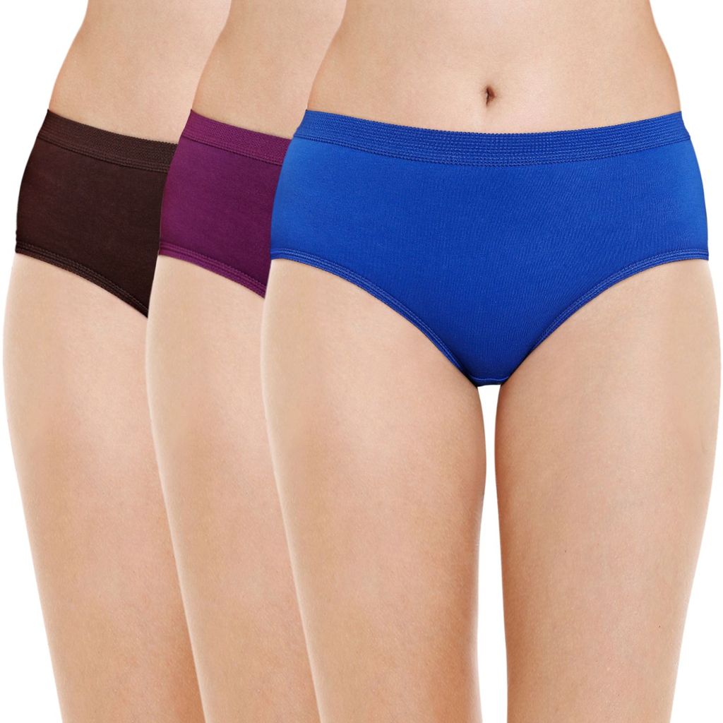 Bodycare women's combed cotton assorted Briefs Panty Pack of 3 ( 2930D ) - Briefs | Buy online on ZillyBuy