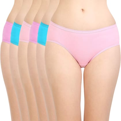 Bodycare women's combed cotton assorted Hipster Panty Pack of 6 ( 26C-D )