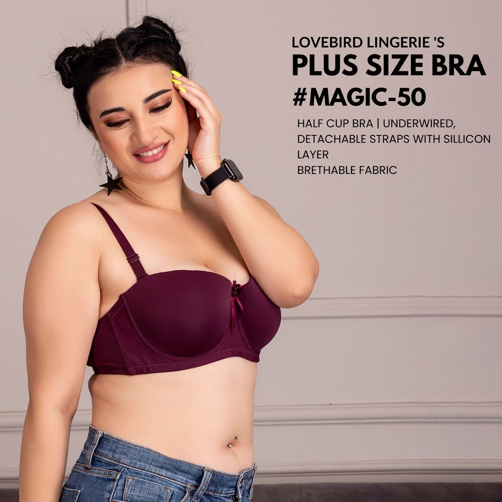Latest Women Magic-50 Off Shoulder Strapless Underwire Support Top Less Bra 2025 at ShopCircuit 