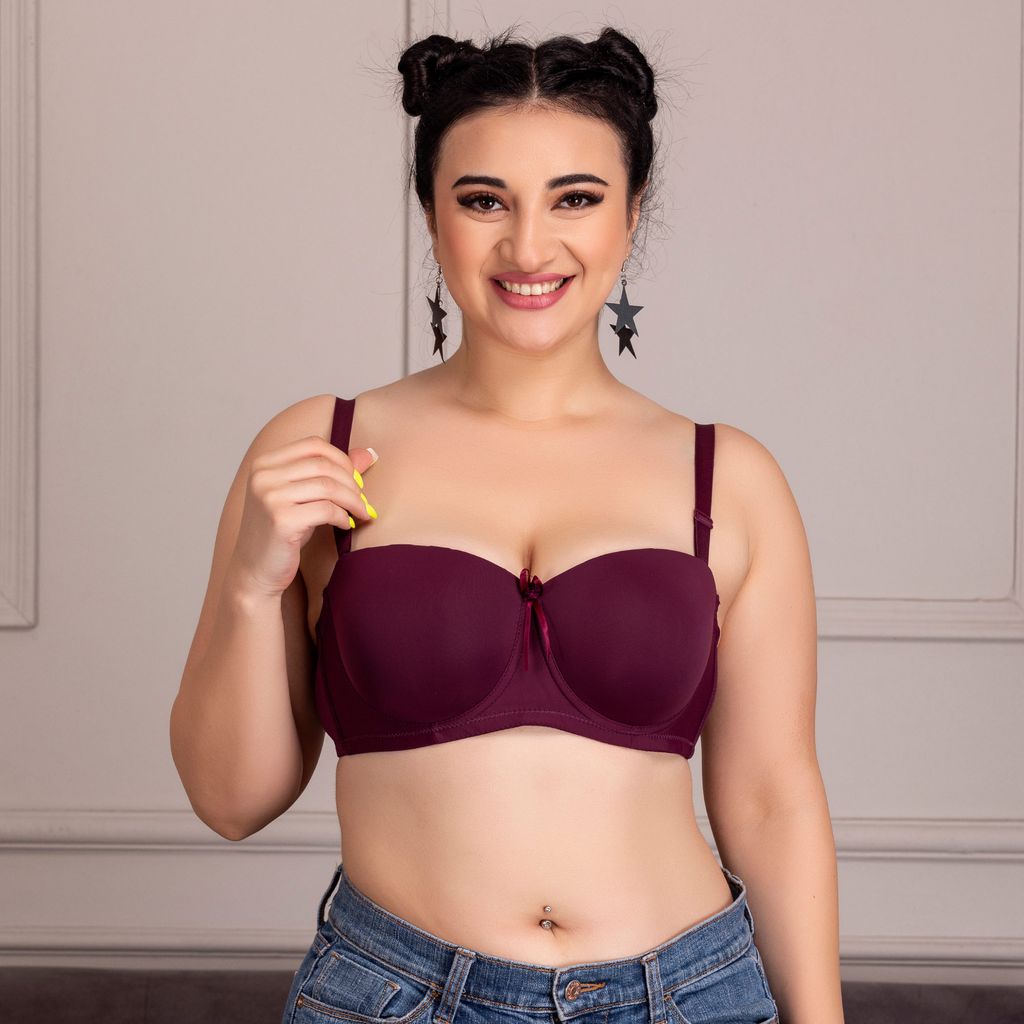 Latest Women Magic-50 Off Shoulder Strapless Underwire Support Top Less Bra 2025 at ShopCircuit 