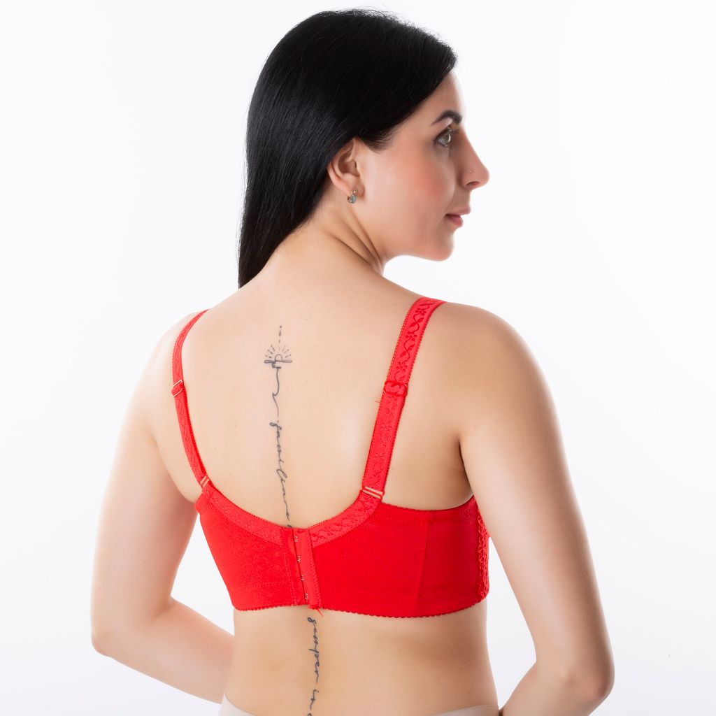 Affordable Women Femina Lace Underwired Full Cup Minimizer T-Shirt Bra in DD-Cup Size 2025 at Sh