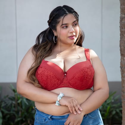 Plus Size Full Coverage Under Wired Minimizer Bra in All Big Sizes (38F-40F-42F-44F-46F-48F)