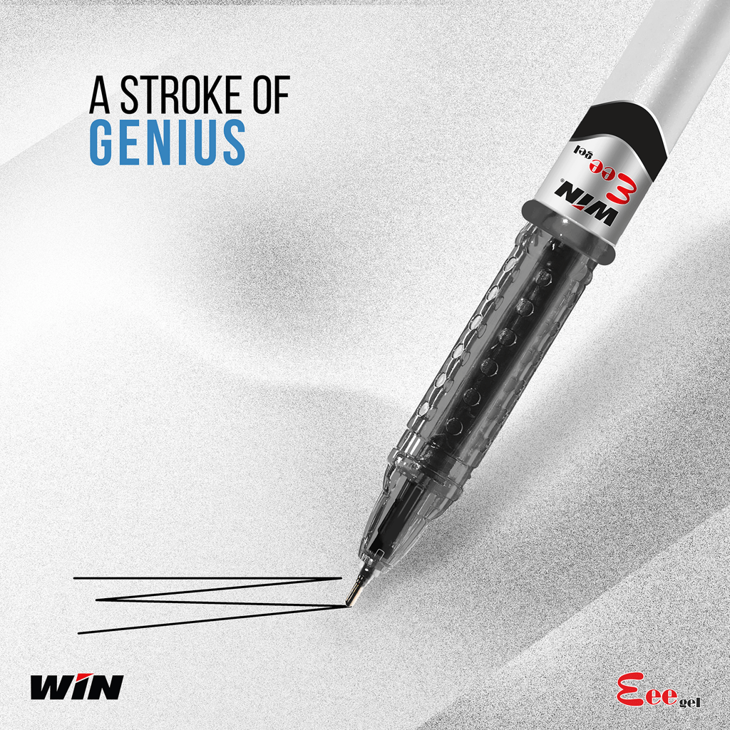 WIN Eee Gel |Pack of 60 Gel Pens(30Blue Ink & 30Black Ink)|Dark Gel Pen Ink for Smudge Proof Writing|Students for Exams|0.6mm Tip|Gel Pens Set | Pens for Writing | Gel Pens Combo for Students