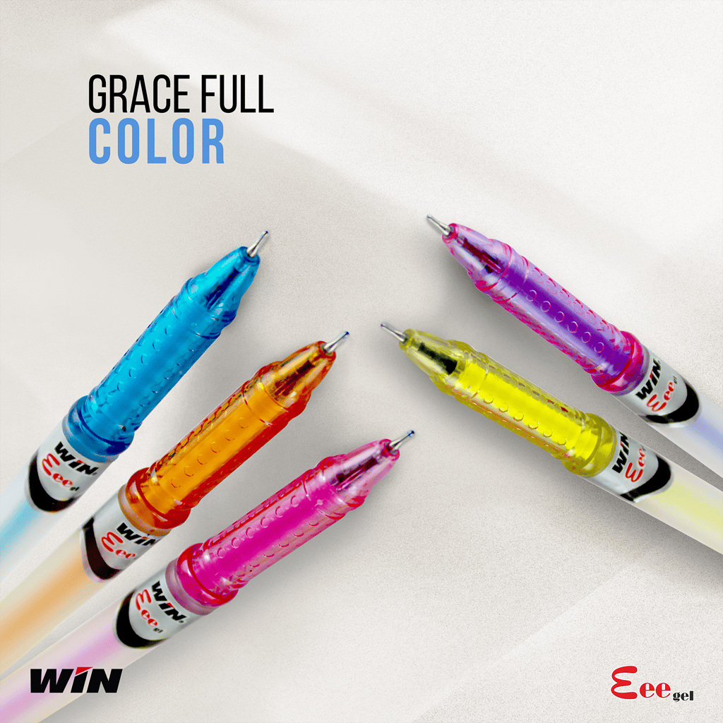 WIN Eee Gel |Pack of 60 Gel Pens(30Blue Ink & 30Black Ink)|Dark Gel Pen Ink for Smudge Proof Writing|Students for Exams|0.6mm Tip|Gel Pens Set | Pens for Writing | Gel Pens Combo for Students
