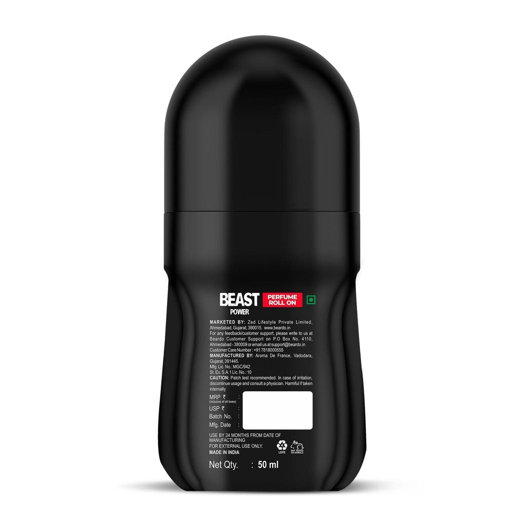 Beardo Beast Power Perfume Roll On