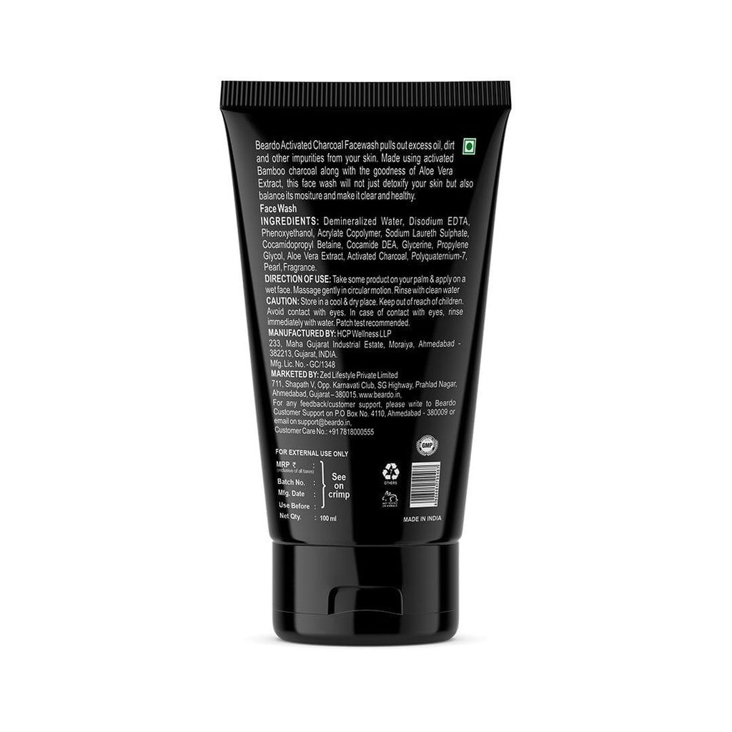 Beardo Charcoal Facewash & Charcoal Bodywash Combo
