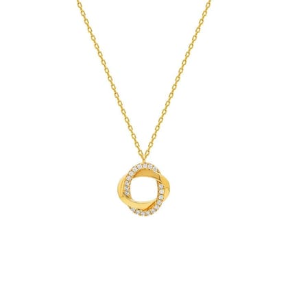 18k Gold Plated Silver Allure Pendant with Chain