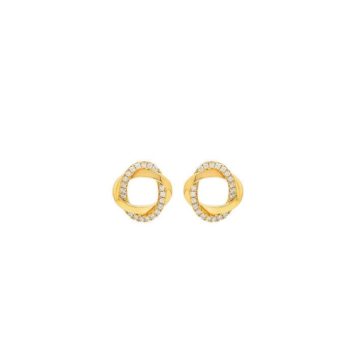18k Gold Plated Silver Allure Earrings