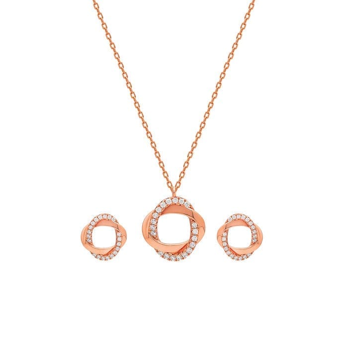 Rose Gold Allure Pendant Set - Jewellery Sets | Buy online on ZillyBuy