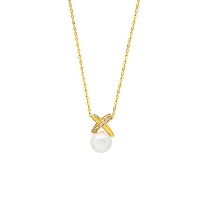 18k Gold Plated Silver Enchanted Pearl Necklace - Jewellery Sets | Buy online on ZillyBuy