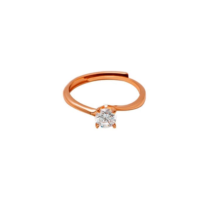 Rose Gold Tiny Solitaire Ring - Jewellery Sets | Buy online on ZillyBuy
