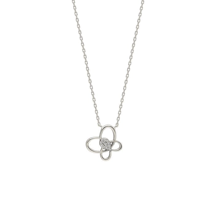 Silver Delicate Butterfly Necklace - Jewellery Sets | Buy online on ZillyBuy