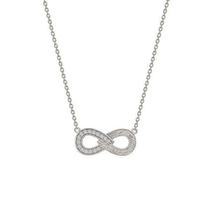 Silver Infinity Bliss Necklace