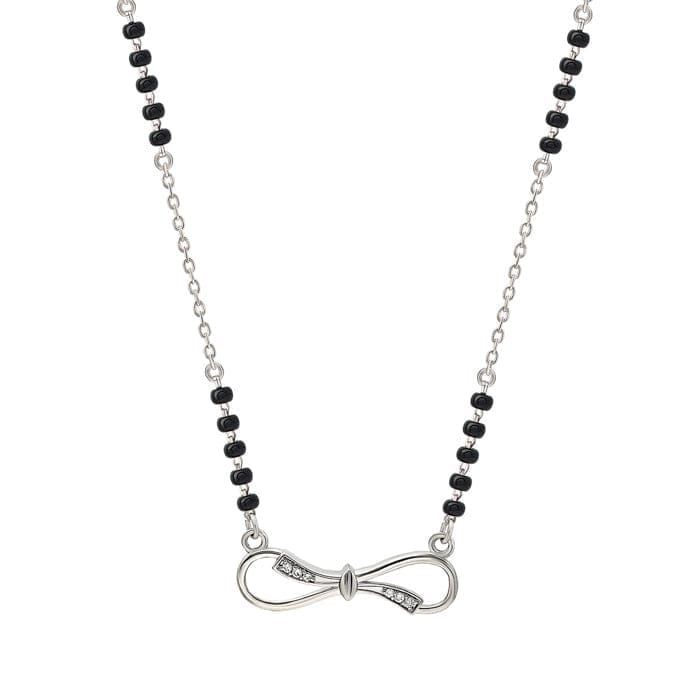 Silver Novel Infinity Mangalsutra - Jewellery Sets | Buy online on ZillyBuy