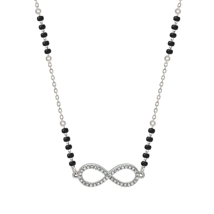 Silver Modern Infinity Mangalsutra - Jewellery Sets | Buy online on ZillyBuy