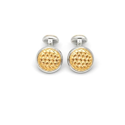 18k Gold Plated Silver Mesh Limited Edition Cufflinks