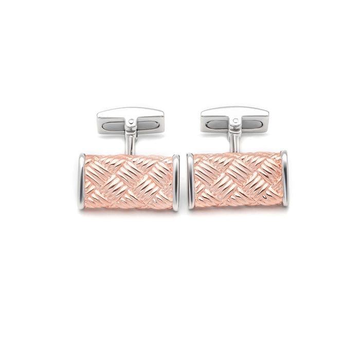 18k Rose Gold Plated Silver Classic Boulevard Limited Edition Cufflinks - Jewellery Sets | Buy online on ZillyBuy